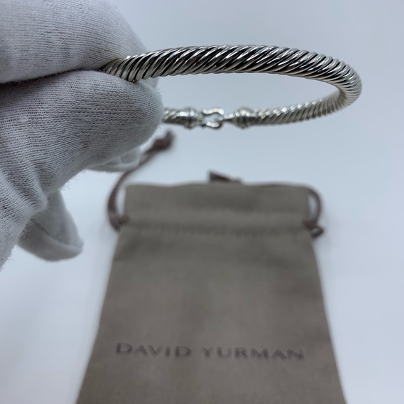 David Yurman Cable Buckle 18k Gold 5mm 925 - Picture 6 of 7
